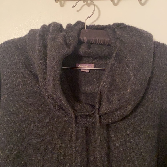 Black Eddie Bauer Cowl Neck Sweater - Picture 5 of 7